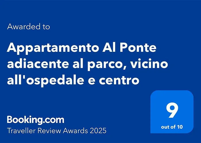 Apartament Al Ponte Adiacente Al Parco, Vicino All'ospedale E Centro